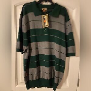 Men’s FB County Green and Gray “Charlie Brown” S/S  Pullover Sweater 2X NWT